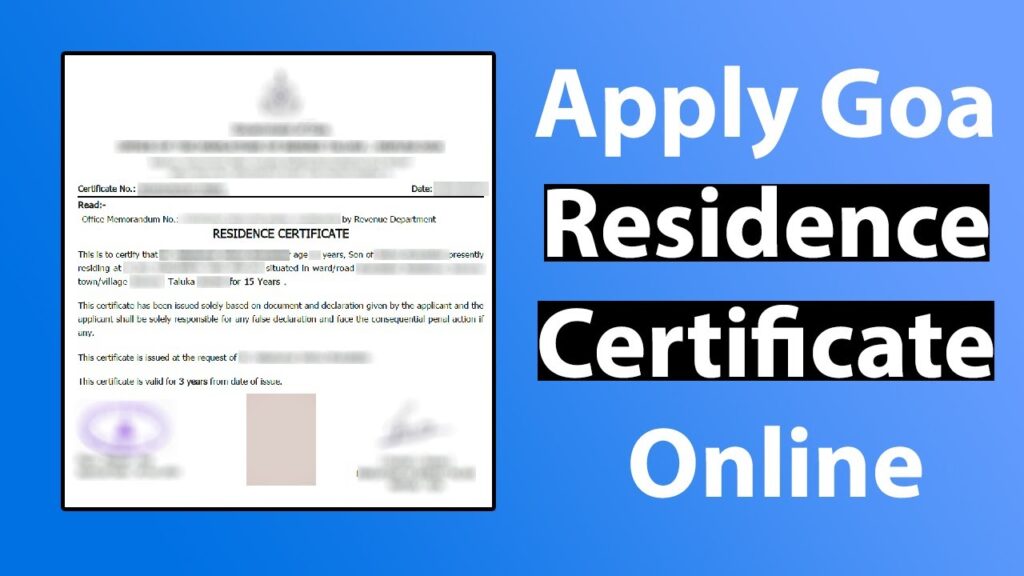Residence Certificate